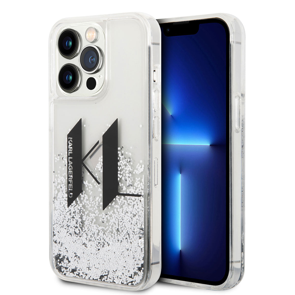 Karl Lagerfeld iPhone 14 Pro Kılıf Sıvılı Simli Dizayn Telefon Kılıfı - 1 Karl Lagerfeld iPhone 14 Pro Kılıf Sıvılı Simli Dizayn Telefon Kılıfı - 1